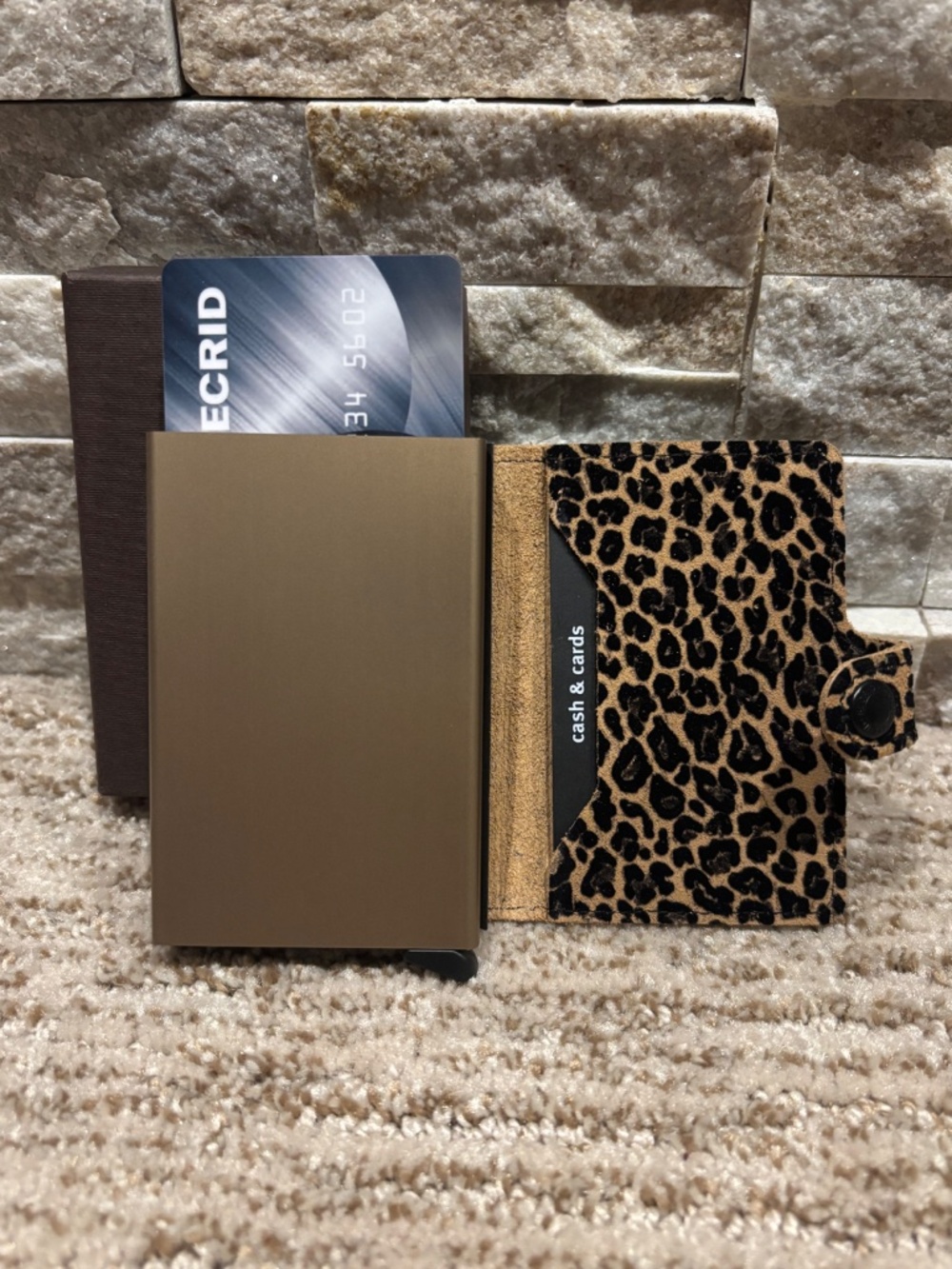 Secrid Leopard Print Mini Wallet - Picture 3 of 4